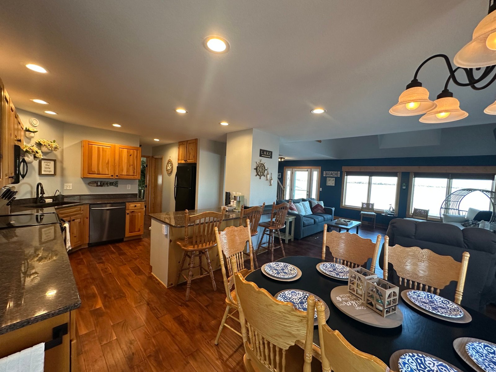 Dining Room and Kitchen Remodel at Lake Poinsett Waterfront and Pool Retreat